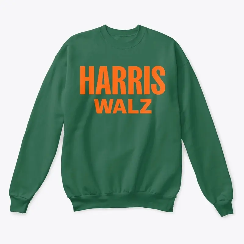 Harris Walz In Orange Letters